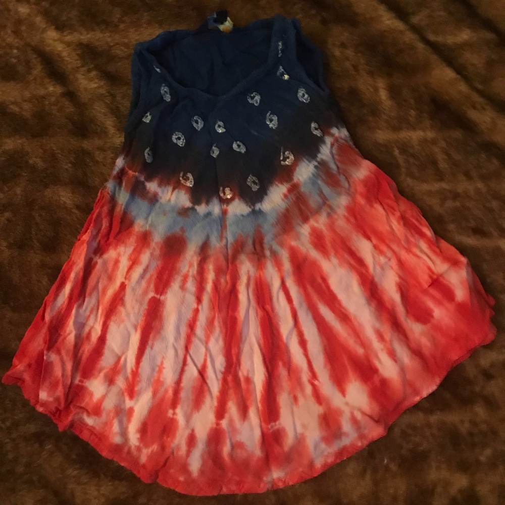 🌸🌸🌸Girl’s red, white, and blue tunic top!!